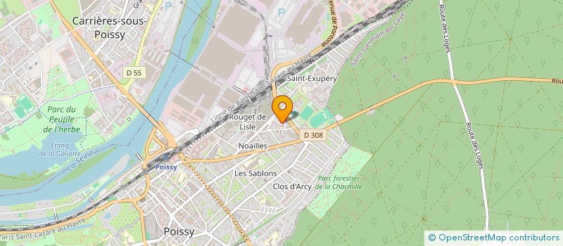 localisation de l'entreprise ASS DEVELOP REINSERT INSERT SOCIOPROFES  POISSY