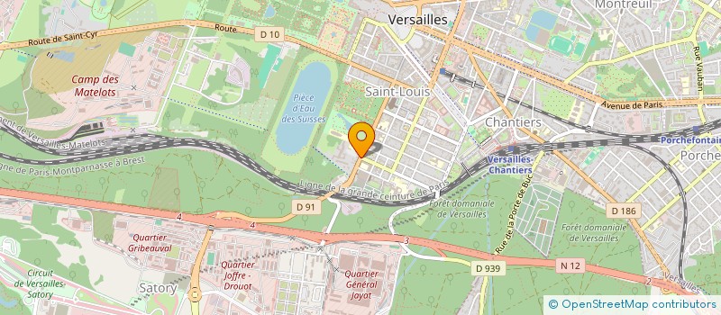 localisation de l'entreprise ASS DEVELOP RESSOUR INSERT GLOBAL EMPLOI à VERSAILLES