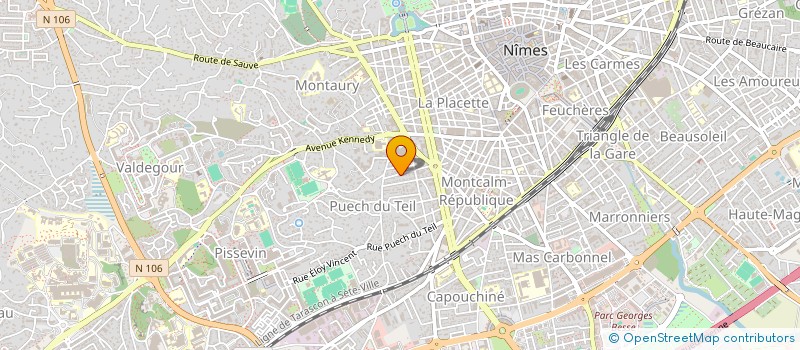 localisation de l'entreprise ASS DEVELOP SEMI LIBERTE CHANTIERS EXT à NIMES