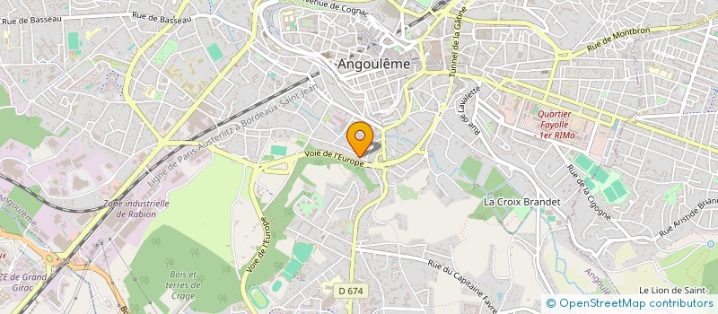 localisation de l'entreprise ASS DEVELOP SOCIAL URBAIN ANGOULEME à ANGOULEME
