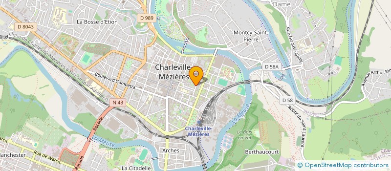 localisation de l'entreprise ASS DEVELOPP INFORMATIQUE & TELEMATIQUE  CHARLEVILLE-MEZIERES