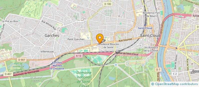 localisation de l'entreprise ASS DEVELOPP RECHERCHE ENSEIGNEMENT à SAINT-CLOUD