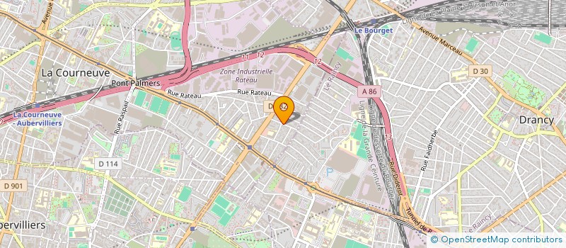 localisation de l'entreprise ASS DEVELOPPEM ENS MICRO INFORMATIQUE à LA COURNEUVE