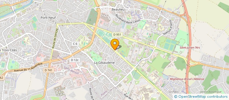 localisation de l'entreprise ASS DEVELOPPEM FORMATIONS TECHNIQUES à POITIERS