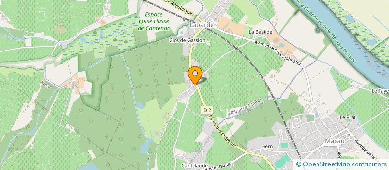 localisation de l'entreprise ASS DEVELOPPEMENT ACTIONS JEUNE  LABARDE