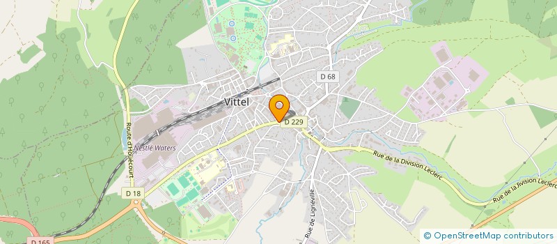 localisation de l'entreprise ASS DEVELOPPEMENT ART CHOREGRAPHIQUE  VITTEL