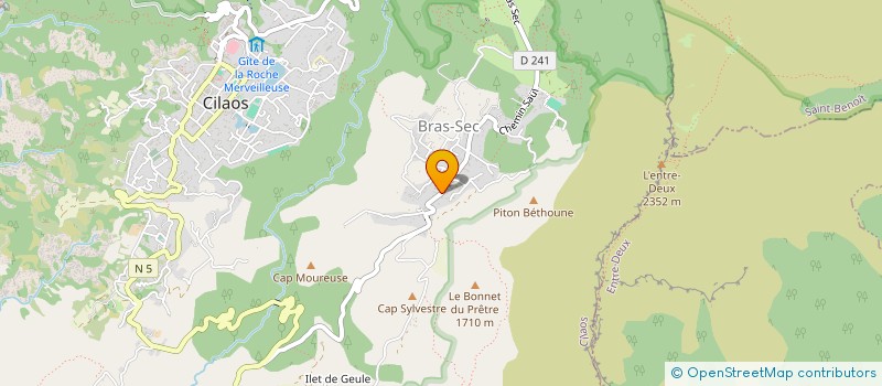 localisation de l'entreprise ASS DEVELOPPEMENT CILAOS ET SES QUARTIER à CILAOS
