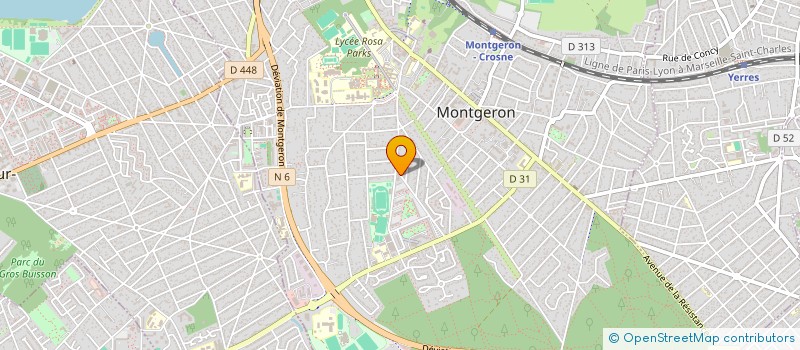 localisation de l'entreprise ASS DEVELOPPEMENT CULTUREL SOCIAL FORET à MONTGERON