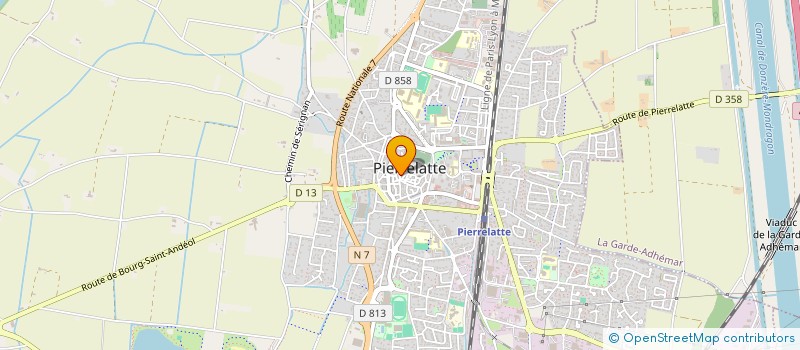 localisation de l'entreprise ASS DEVELOPPEMENT DE L'EDUCATION SOCIALE à PIERRELATTE