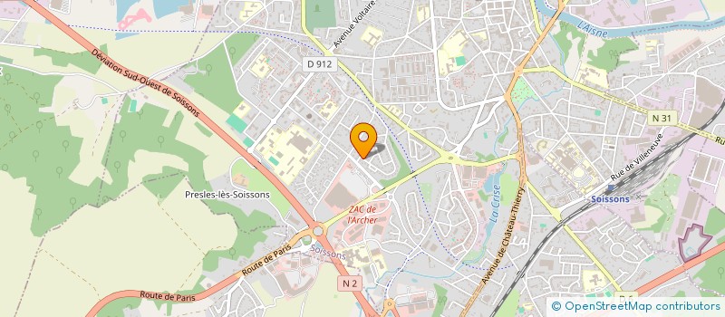 localisation de l'entreprise ASS DEVELOPPEMENT DES RELATIONS HUMAINES  MERCIN-ET-VAUX