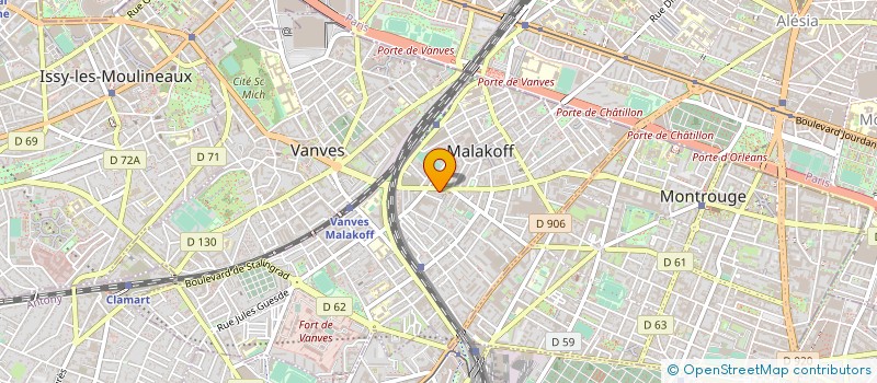 localisation de l'entreprise ASS DEVELOPPEMENT ECHANGES CONSULTANTS à MALAKOFF