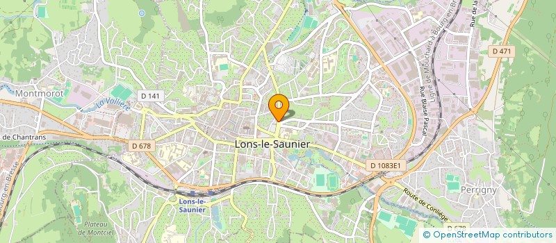 localisation de l'entreprise ASS DEVELOPPEMENT EMPLOI BASSINS JURA à LONS-LE-SAUNIER