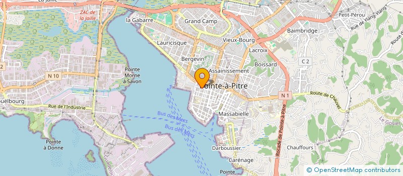 localisation de l'entreprise ASS DEVELOPPEMENT ENFANTS ADOLESCENTS à POINTE-A-PITRE