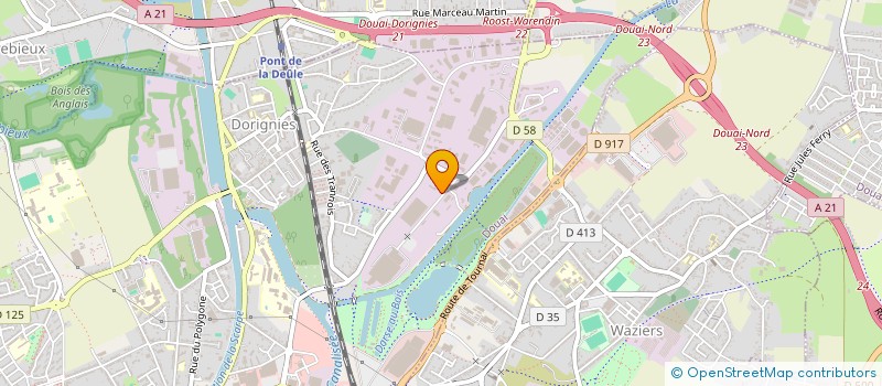 localisation de l'entreprise ASS DEVELOPPEMENT OPERATIONNEL ET PROMOTION DS TECHN ALTERN EN MAT EAUX PLUVIALE à DOUAI