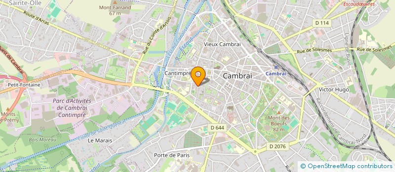 localisation de l'entreprise ASS  DEVELOPPEMENT PAR LA FORMATION  CAMBRAI