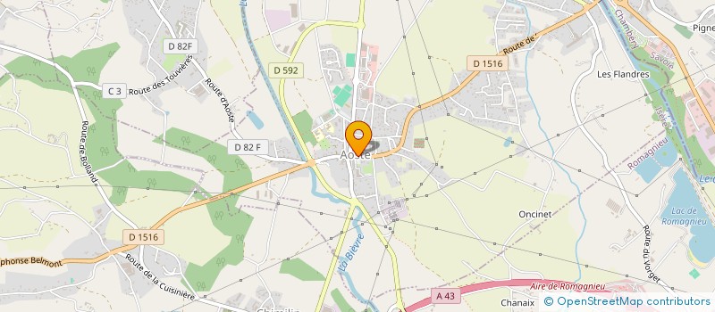 localisation de l'entreprise ASS DEVELOPPEMENT PATRIMOINE PAYS AOSTE  AOSTE