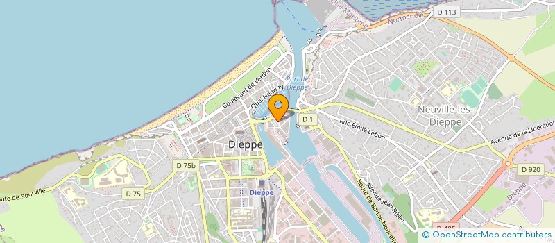localisation de l'entreprise ASS DEVELOPPEMENT PECHE A LA COQUILLE à DIEPPE