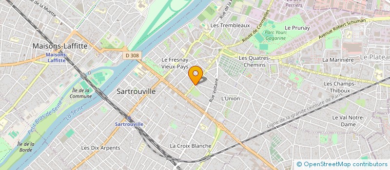 localisation de l'entreprise ASS DEVELOPPEMENT PEDAGOGIQUE DES SPORTS à SARTROUVILLE