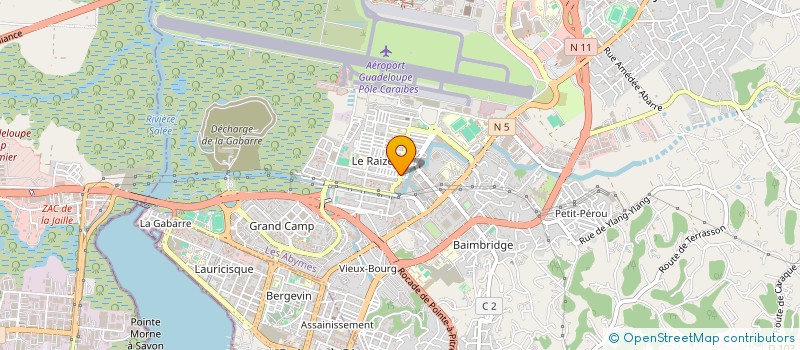 localisation de l'entreprise ASS DEVELOPPEMENT RAIZET  LES ABYMES