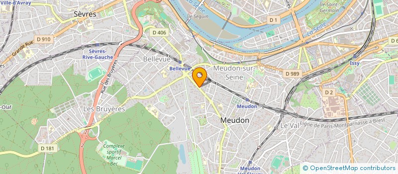 localisation de l'entreprise ASS DEVELOPPEMENT RECHERCHE MEDICALE  MEUDON