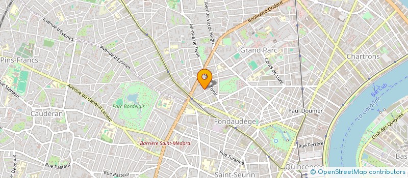 localisation de l'entreprise ASS DEVELOPPEMENT SPORT AQUITAIN à BORDEAUX