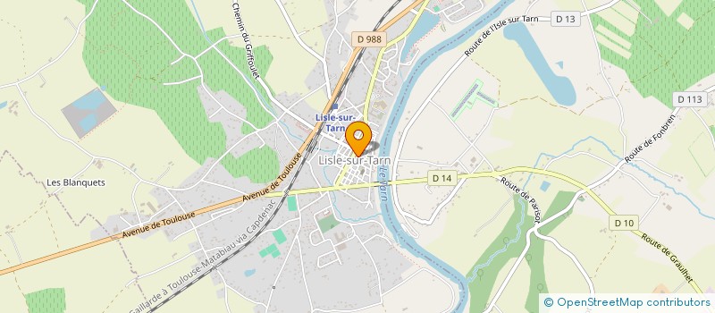 localisation de l'entreprise ASS DEVELOPPEMENT TERROIR GAILLACOIS à LISLE-SUR-TARN