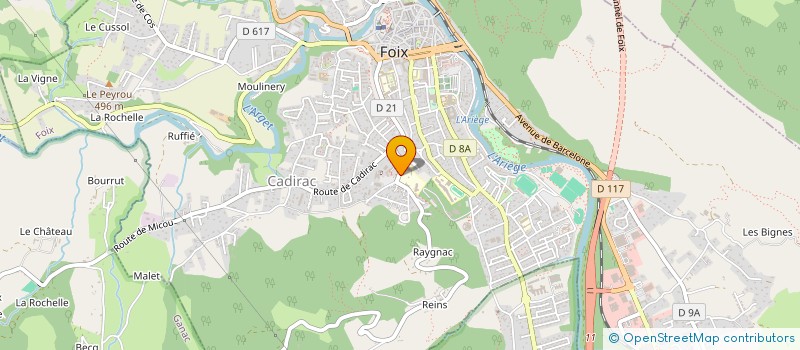 localisation de l'entreprise ASS DEVELOPPEMENT UNIVERSITAIRE à FOIX