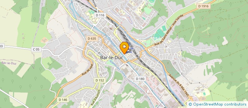 localisation de l'entreprise ASS DEVELOPPEMENT VALLEE ORNAIN SAULX à BAR-LE-DUC