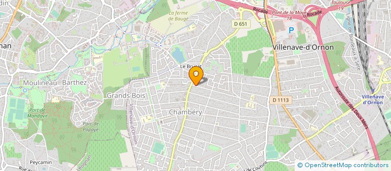localisation de l'entreprise ASS DEVELOPPT EDUC PHYSIQUE ARTISTIQUE à VILLENAVE-D'ORNON