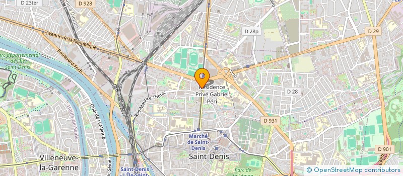 localisation de l'entreprise ASS DEVPT INFORMATIQUE POUR TOUS à SAINT-DENIS