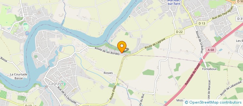 localisation de l'entreprise ASS DIANE DE LA COTE DE LA GRESIGNE à LAGRAVE