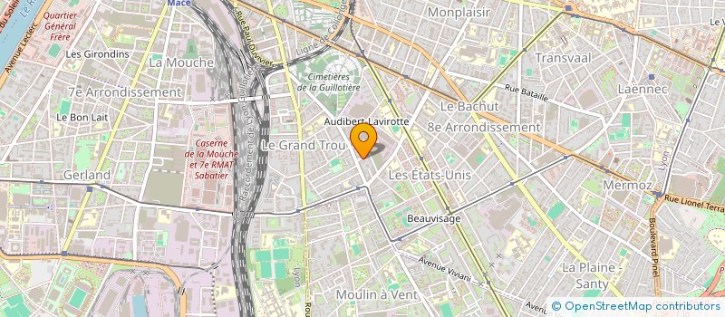 localisation de l'entreprise ASS DIESEL DUST  LYON