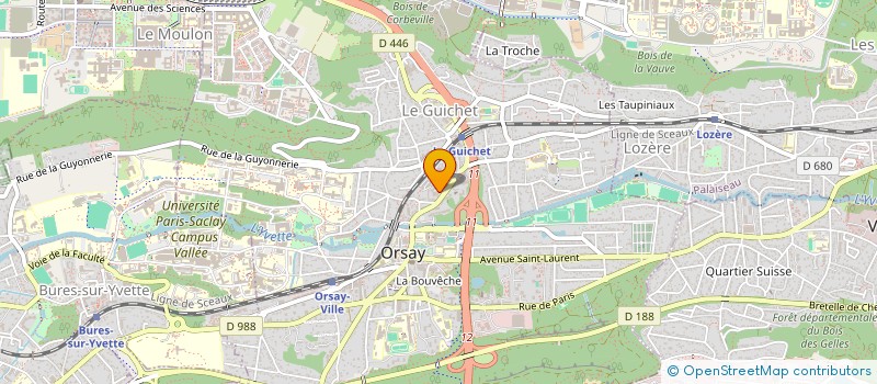 localisation de l'entreprise ASS DIFFUS DOCUMENTS FORMAT AUDIOVISUELS à ORSAY