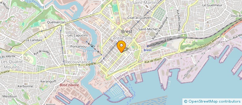 localisation de l'entreprise ASS DIFFUSION DE LA PENSEE à BREST
