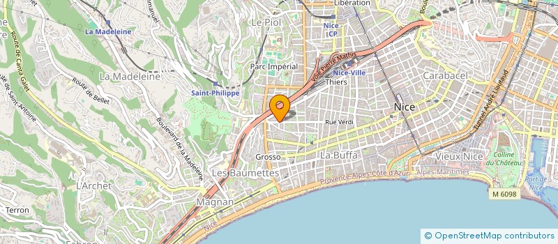 localisation de l'entreprise ASS DILM PRODUCTION  NICE