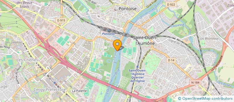 localisation de l'entreprise ASS DIOCESAINE DE PONTOISE  PONTOISE