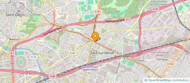 localisation de l'entreprise ASS DIOCESAINE DE SEINE SAINT DENIS à LA COURNEUVE