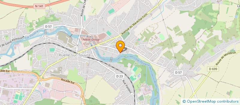 localisation de l'entreprise ASS DIOCESAINE DOYENNE ANGOULEME EST  RUELLE-SUR-TOUVRE