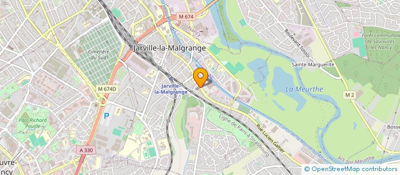 localisation de l'entreprise ASS DIOCESAINE EGLISE JARVILLE  JARVILLE-LA-MALGRANGE