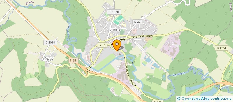 localisation de l'entreprise ASS DIOCESAINE PAROISSE ND DE LA VESLE  BRAINE