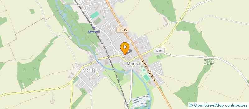 localisation de l'entreprise ASS DIOCESAINE PAROISSE SAINT VAAST DE MOREUIL  MOREUIL