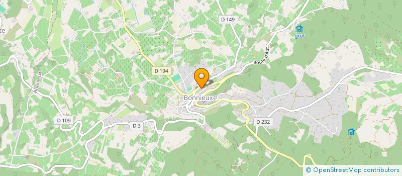 localisation de l'entreprise ASS DIOCESAINE SECTEUR INTERPAROISSIAL  BONNIEUX