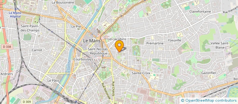 localisation de l'entreprise ASS DIOCESAINE SERVICE DES PELERINAGES  LE MANS