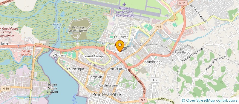 localisation de l'entreprise ASS DIRECT MISSIONS LOCALES PAIO ANT GUY à LES ABYMES