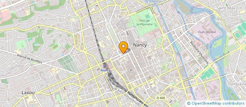 localisation de l'entreprise ASS DIRECTRICES ET DIRECTEURS DE BIBLIOTHEQUES MUNICIPALES ET DE GROUPEMENTS INTERCOMMUNAUX DES VILLES DE FRANCE  NANCY