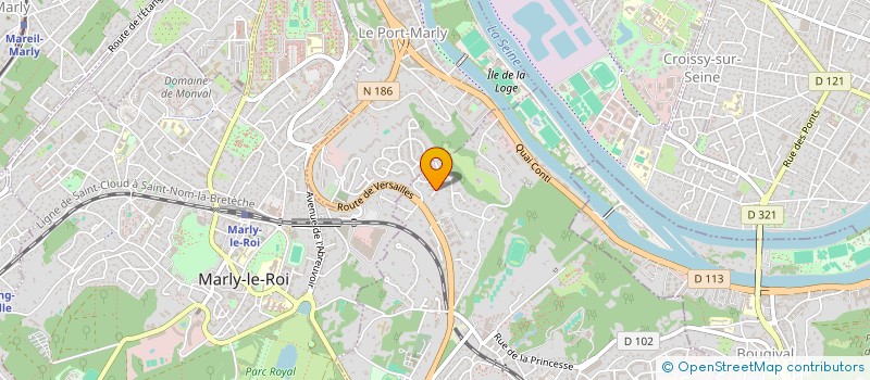 localisation de l'entreprise ASS DISTRAIRE EN PATINANT à LOUVECIENNES