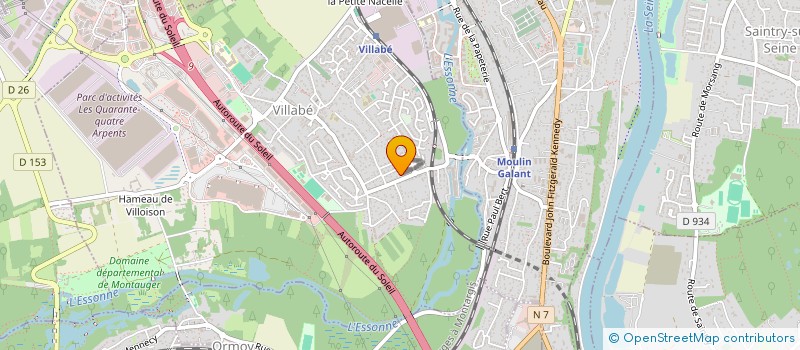 localisation de l'entreprise ASS DJAFAR TAFF  VILLABE