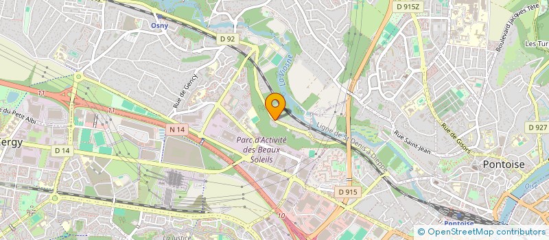 localisation de l'entreprise ASS DJINGA CAPOIERA  OSNY