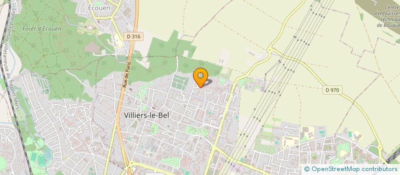 localisation de l'entreprise ASS DK-BEL. à VILLIERS-LE-BEL