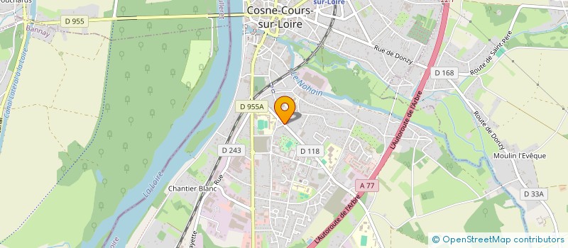 localisation de l'entreprise ASS DOCTEURS BEAUDOT-RENAULT ET LANDER M à COSNE-COURS-SUR-LOIRE